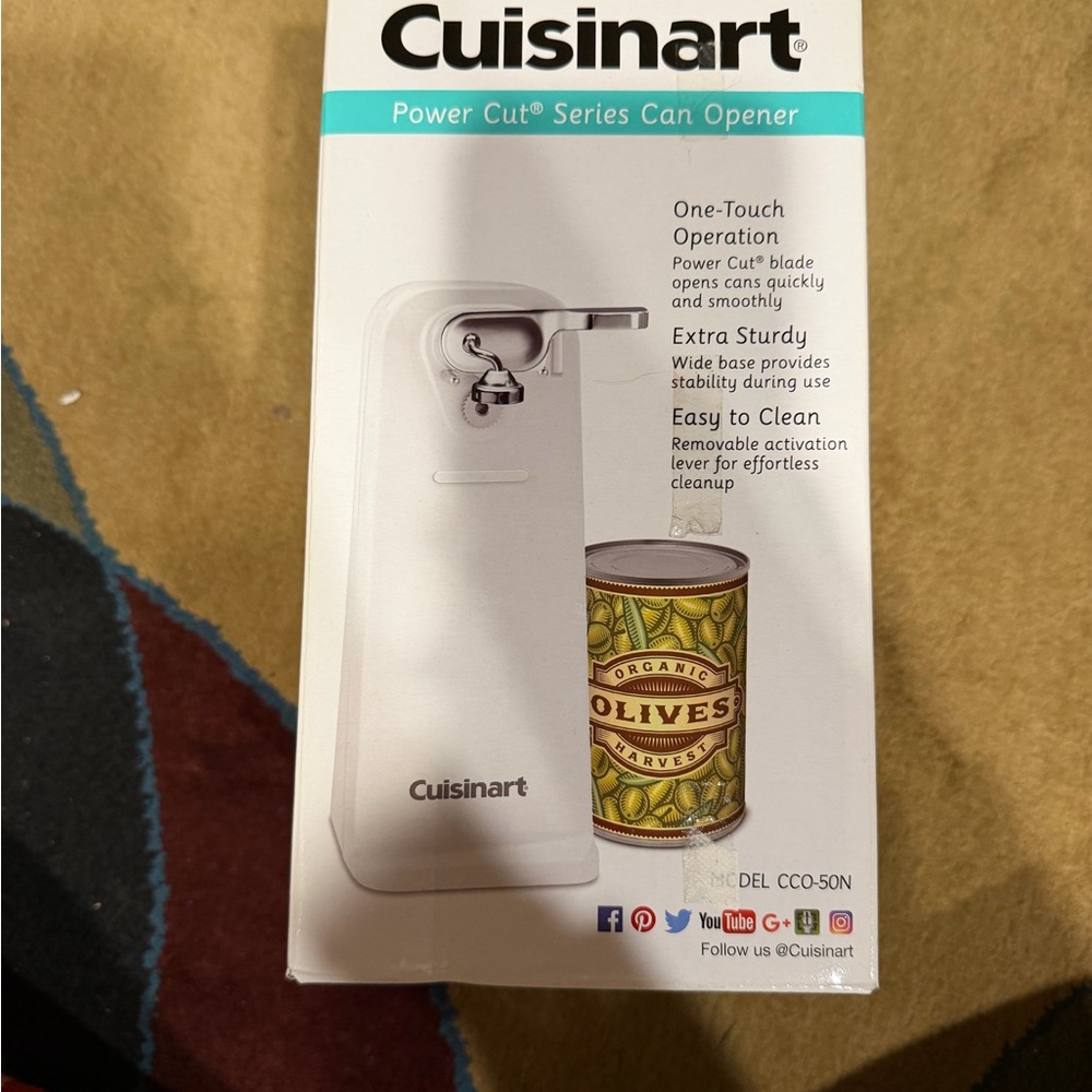 Cuisinart Power Cut Series Can Opener - White